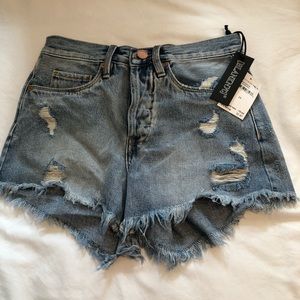 Distressed shorts